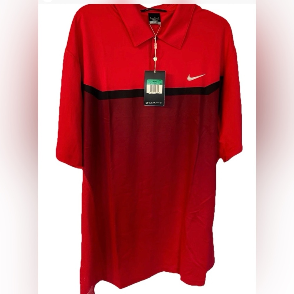 NWT Tiger Woods Collection Nike Dri-Fit Shirt ~Jimmy V Celebrity Golf Classic~XL